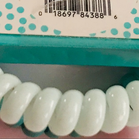 New 3 Hair Ties “Impulse” Pink Green White Cool X & O Design Group ages  13 & up - Picture 11 of 14